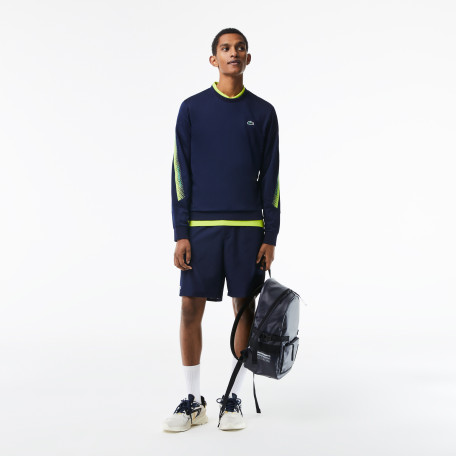 Sweatshirt homme Lacoste Tennis classic fit bandes siglées