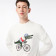 Sweatshirt imprimé homme Lacoste x Netflix en coton biologique