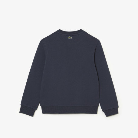 Sweatshirt enfant Lacoste en molleton coton biologique