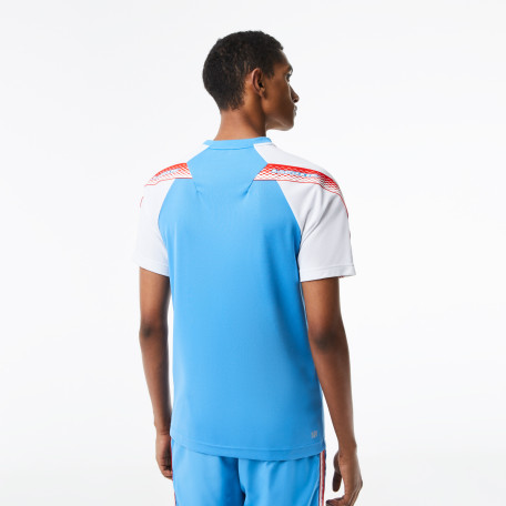 T-shirt homme Lacoste Tennis regular fit bandes siglées