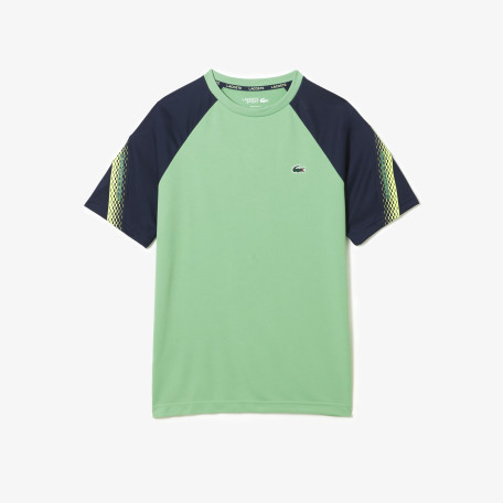 T-shirt homme Lacoste Tennis regular fit bandes siglées