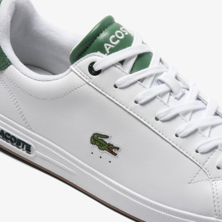 Sneakers Graduate Pro homme Lacoste en cuir avec détail au talon