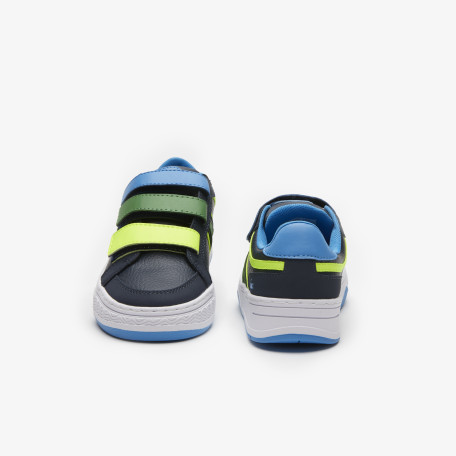 Sneakers L001 enfant Lacoste en synthétique tricolores