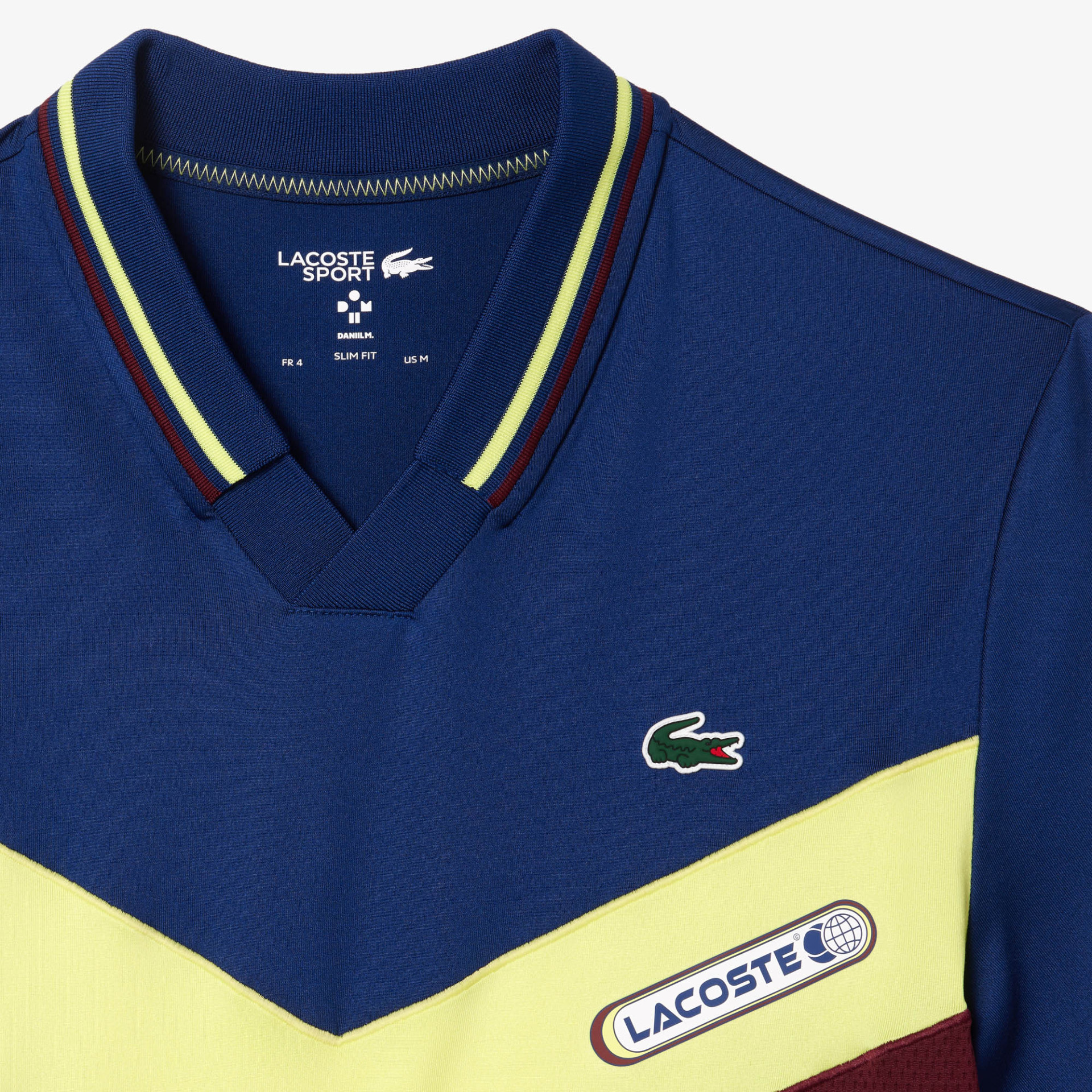 Polo Lacoste Tennis slim fit effet sans couture