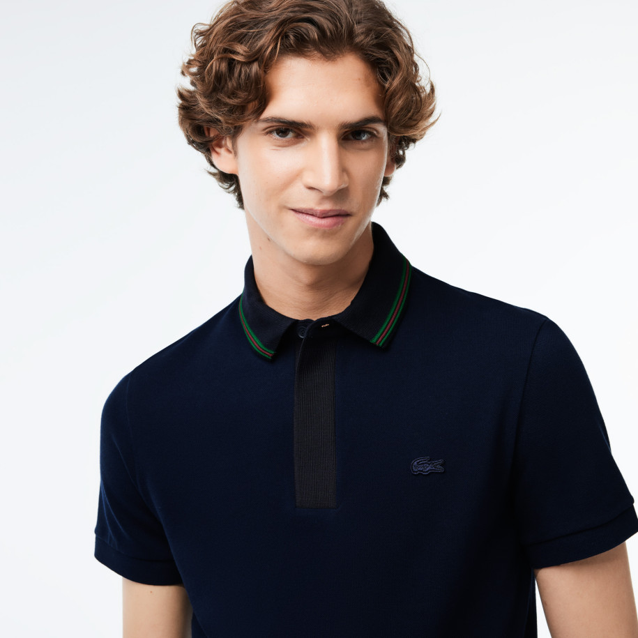 Polo Smart Paris regular fit col contrastant