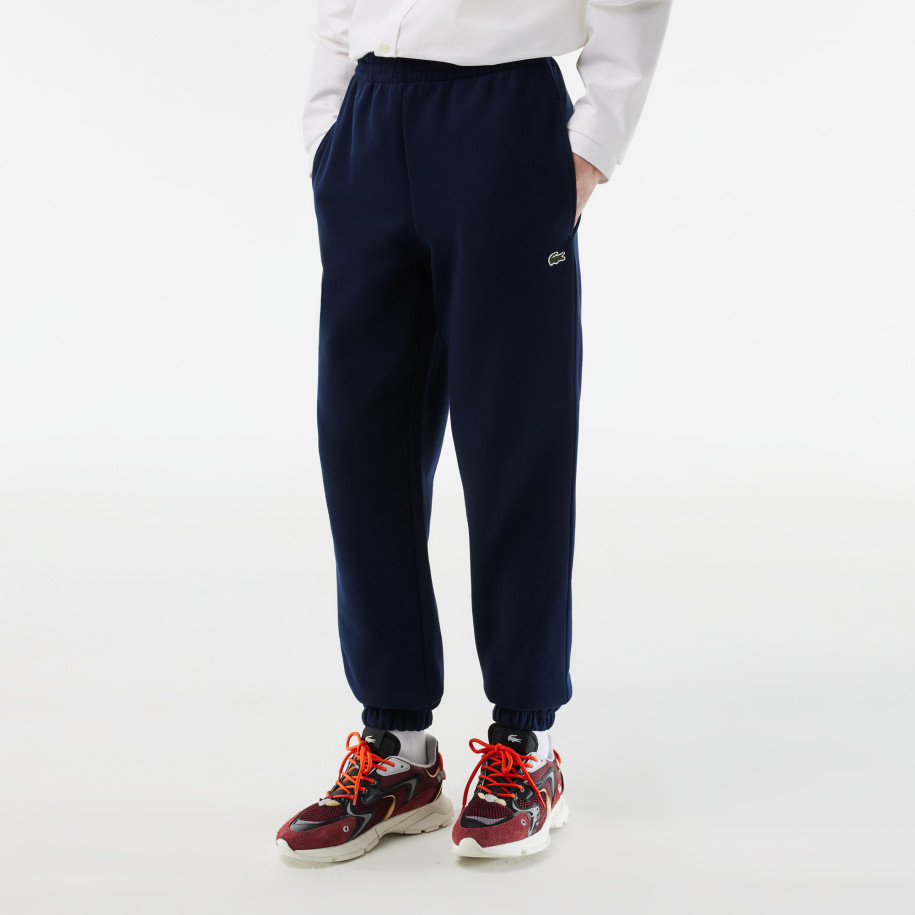 Pantalon de survetement Jogger homme Lacoste en molleton gratte