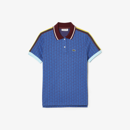 Polo slim fit jacquard monogramme Lacoste