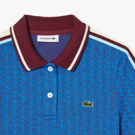 Polo slim fit jacquard monogramme Lacoste