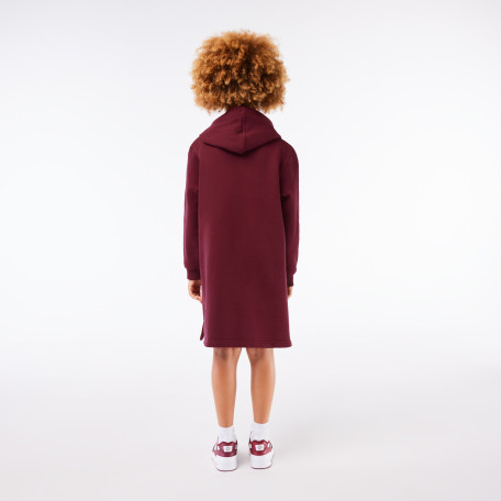 Robe sweatshirt à capuche en molleton de coton