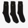 Lot de 3 paires de chaussettes montantes unisexes en coton biologique