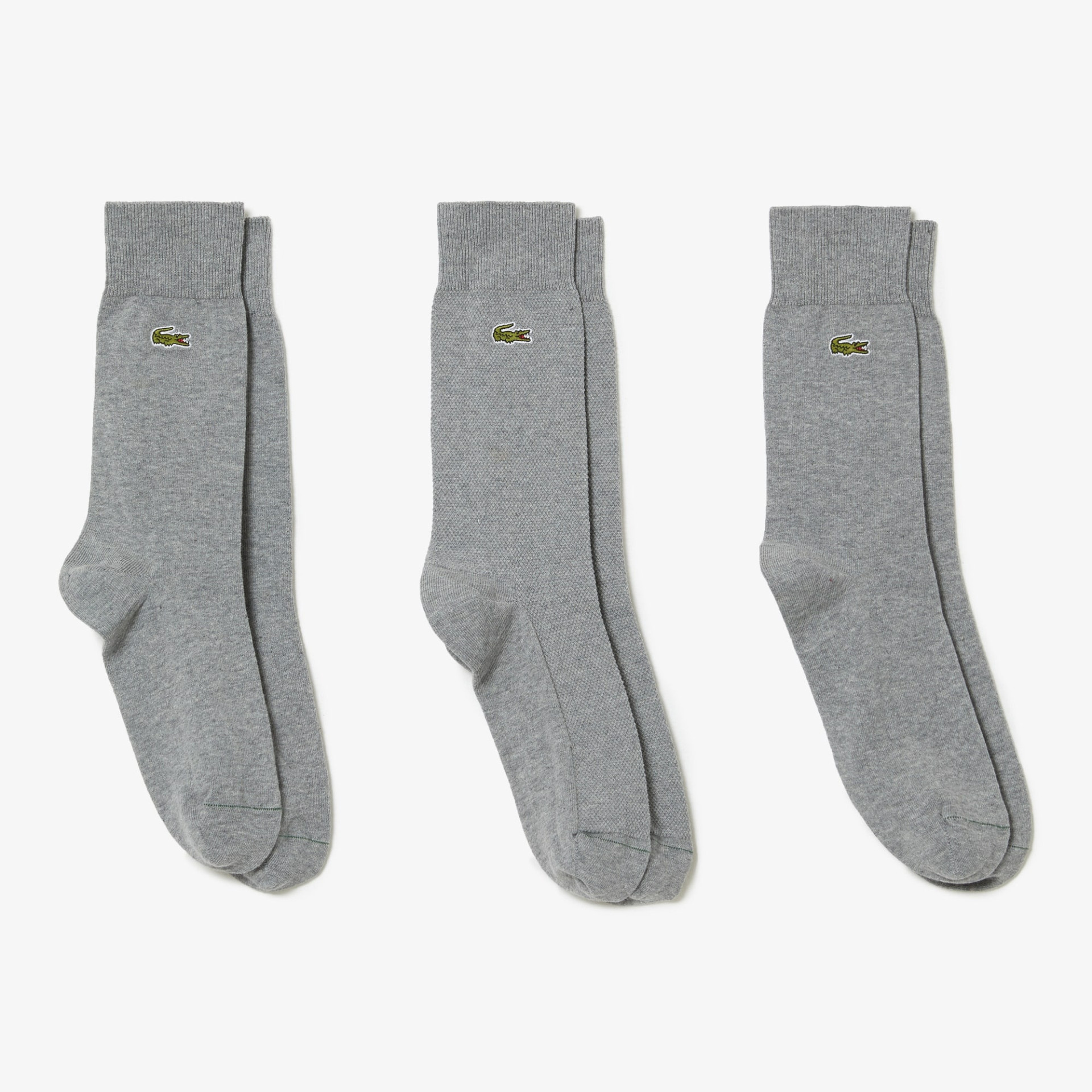 Lot de 3 paires de chaussettes bébé en coton bio gris
