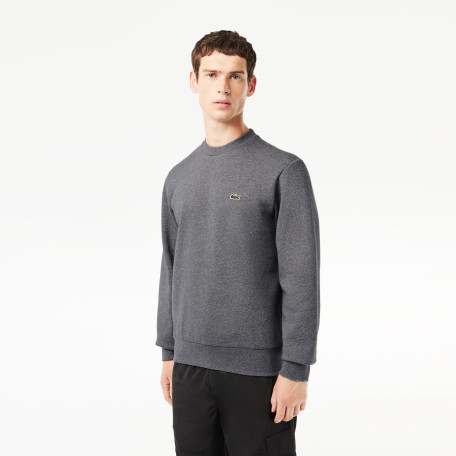 Sweatshirt homme Lacoste en molleton gratté de coton biologique