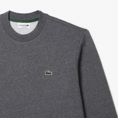 Sweatshirt homme Lacoste en molleton gratté de coton biologique