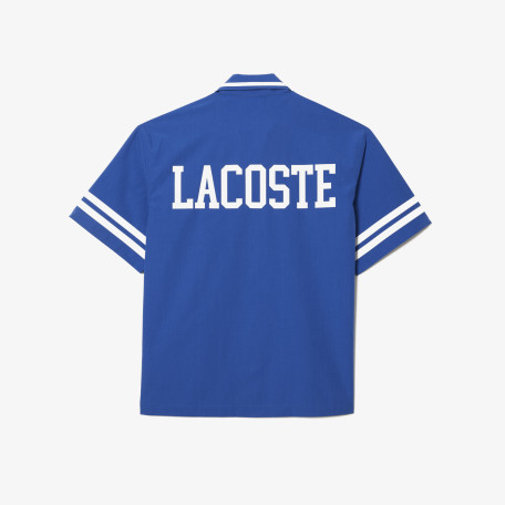 Chemise en twill de coton imprimé Lacoste au dos