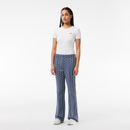 Pantalon de survêtement femme Lacoste imprimé monogramme