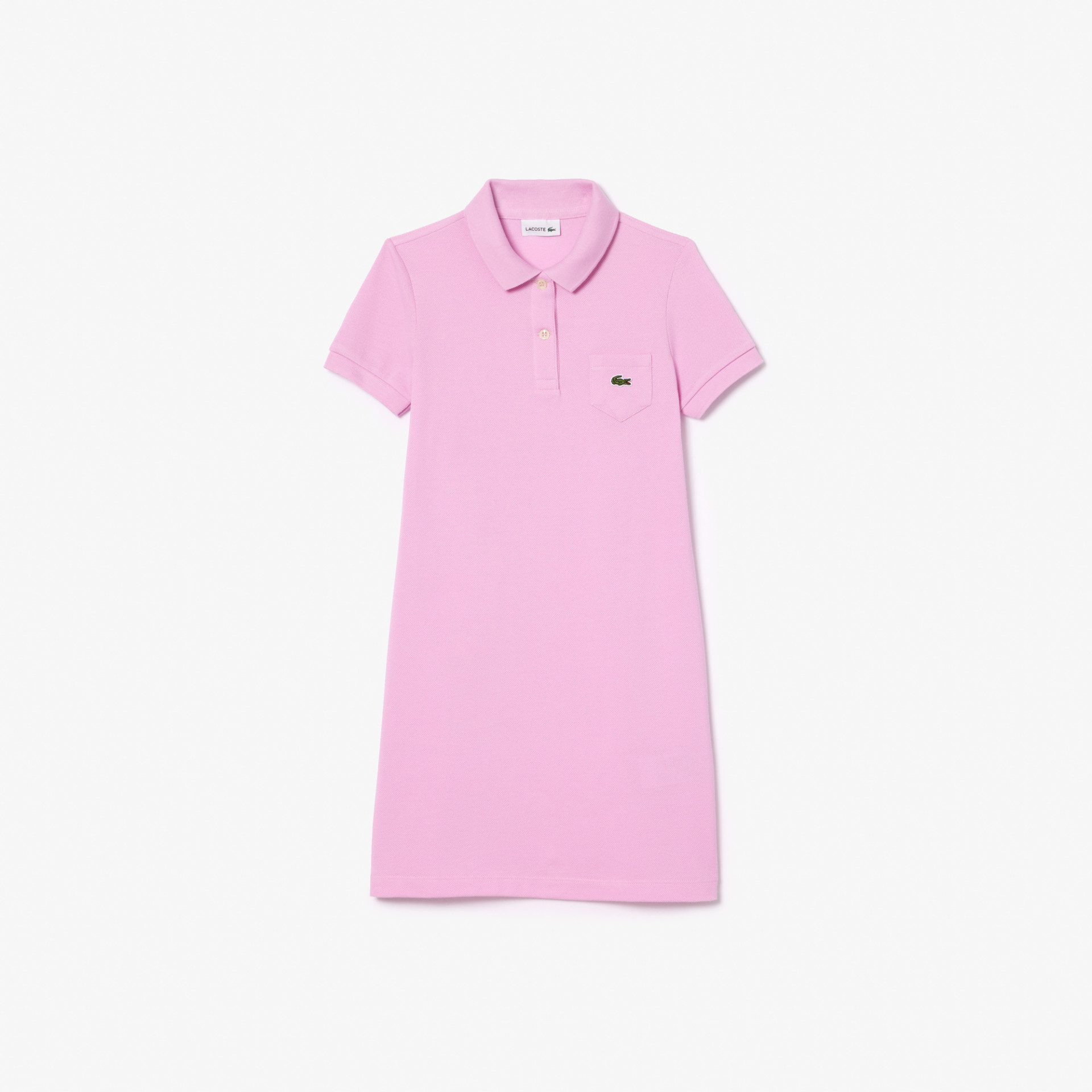 Robe polo Fille en piqué de coton uni