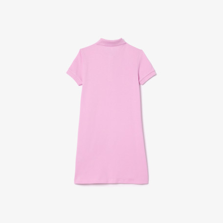 Robe polo Fille en piqué de coton uni