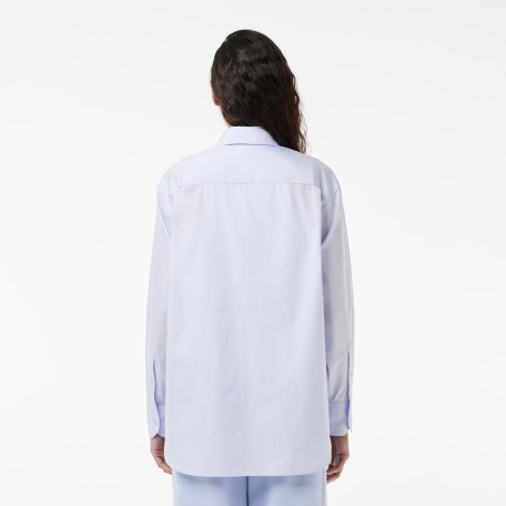 Chemise oversize fit en popeline de coton