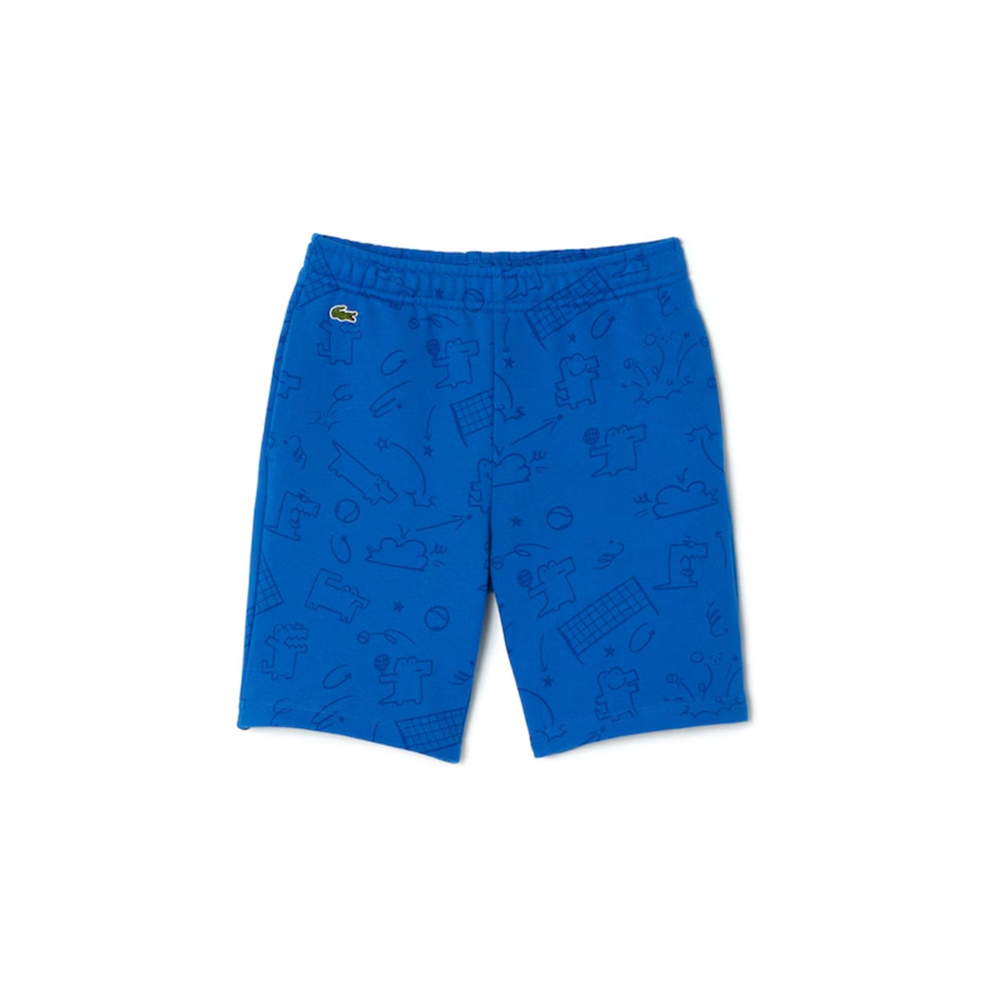 Short à motif crocodile en molleton