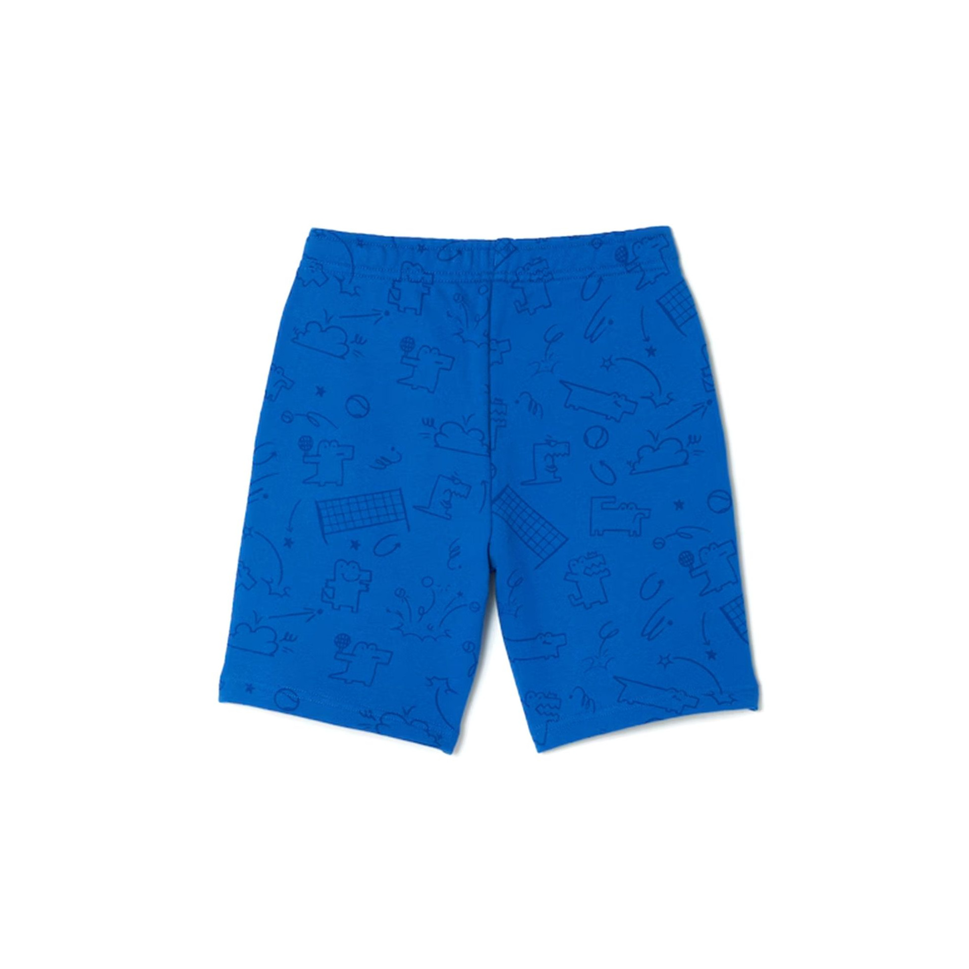 Short à motif crocodile en molleton