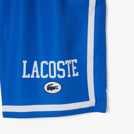 Short de bain long imprimé Lacoste